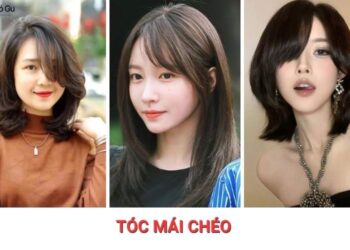 Top 10 kiểu tóc mái chéo giúp gương mặt thon gọn tức thì