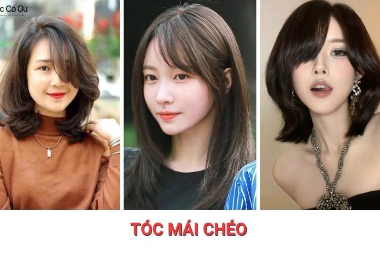 Top 10 kiểu tóc mái chéo giúp gương mặt thon gọn tức thì