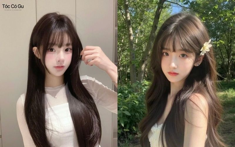 Tóc mái giả tỉa layer hiện đại