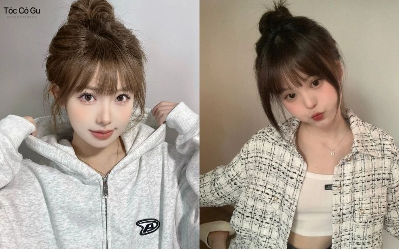 Tóc mái giả kiểu Pháp lãng mạn