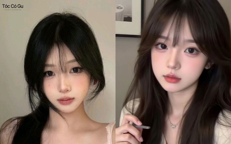 Tóc mái bay giả nhẹ nhàng