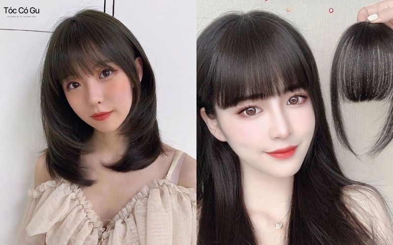 Tóc mái ngố giả trẻ trung