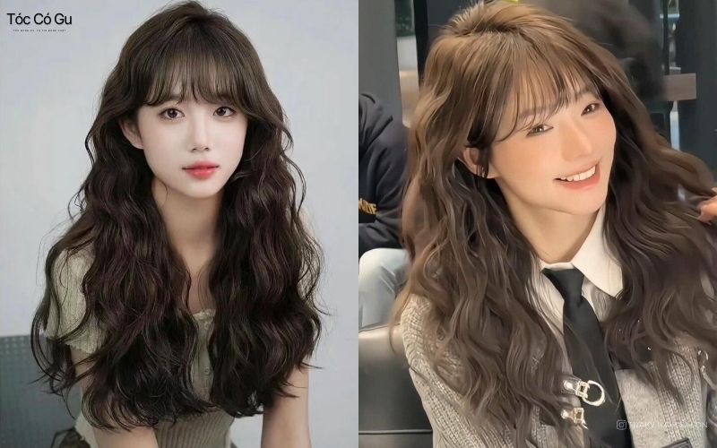 10+ Kiểu tóc mái kiểu Pháp đẹp nhẹ nhàng, trẻ trung, ôm mặt cực xinh Mái Pháp xoăn hippie phá cách