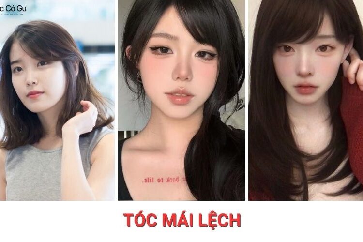 Top 3 kiểu tóc kết hợp với tóc mái lệch “hack tuổi” cho các nàng