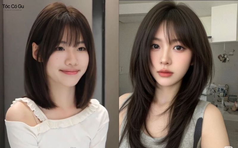 Tóc mái thưa layer hot trend