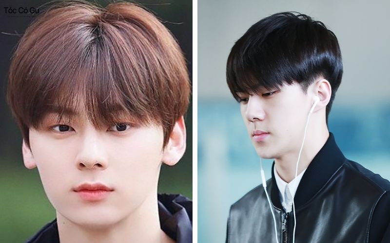 Tóc đầu nấm cute phong cách Hàn Quốc