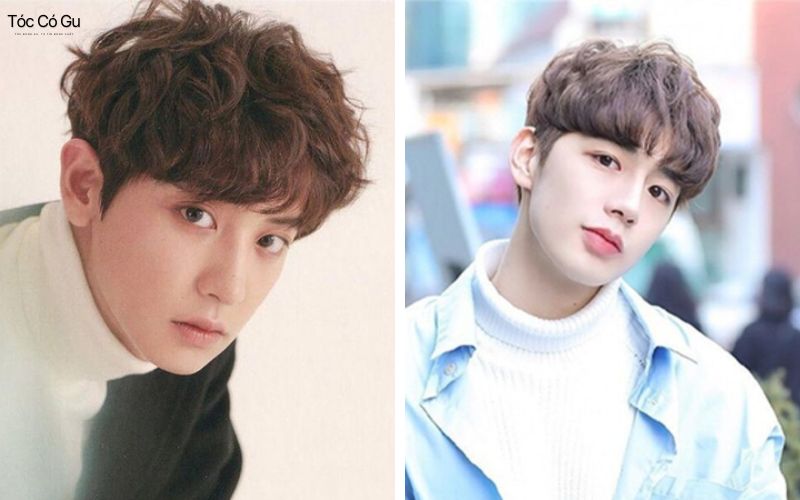 Tóc nam uốn xù Hàn Quốc cá tính