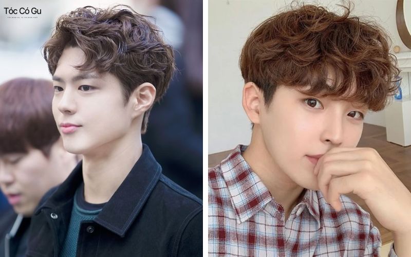 Tóc nam Hàn Quốc uốn xoăn gợn sóng