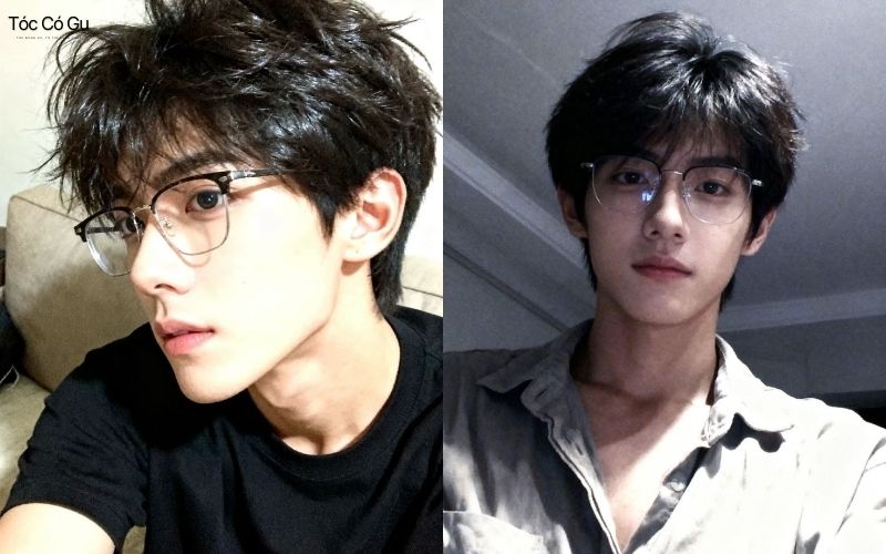 Tóc nam mặt dài gầy Layer tỉa phồng
