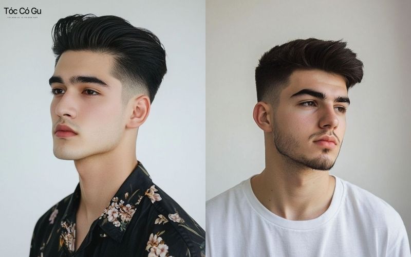 Pompadour giúp cân bằng tỷ lệ khuôn mặt dài