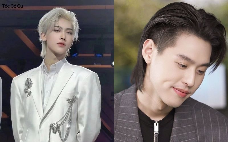 Nam mặt dài để tóc Mullet giúp tăng chiều ngang hai bên thái dương