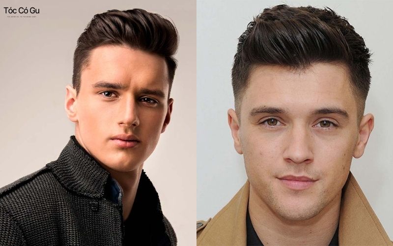 Tóc nam Pompadour vuốt ngược sang trọng, khí chất