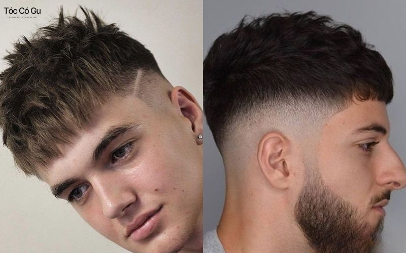 French Crop gọn gàng, làm sáng khuôn mặt trái xoan cân đối