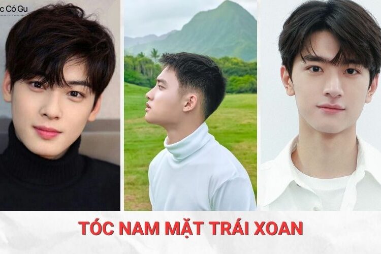 tóc nam mặt trái xoan