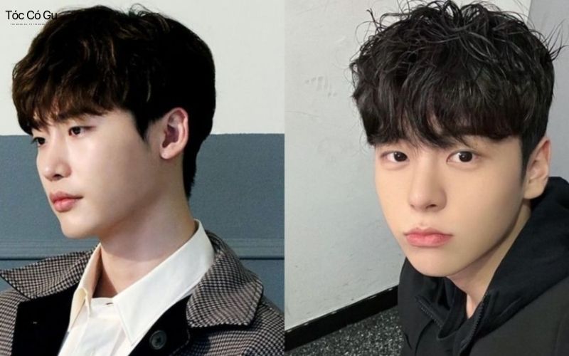 tóc nam mặt tròn