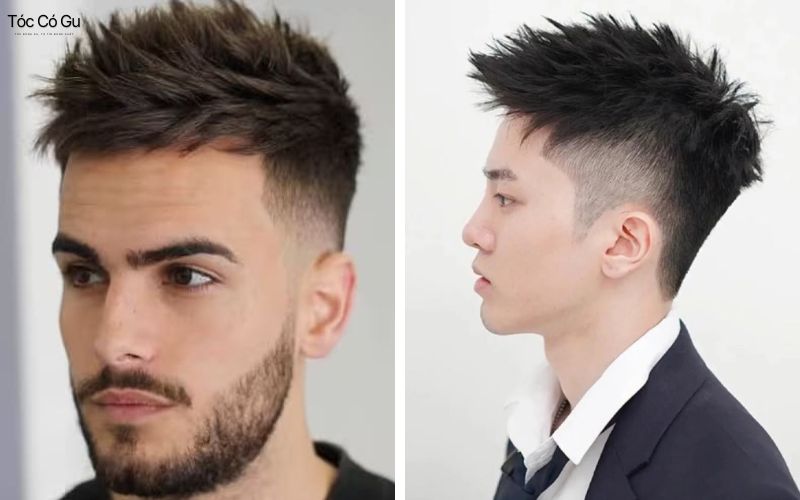Bí quết chọn kiểu tóc nam trán cao đẹp, che trán hoàn hảo Kiểu tóc Spiky giúp gương mặt nam trán cao hài hòa hơn