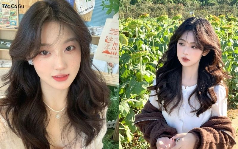 Nữ trán cao để tóc gì đẹp? Gợi ý 12+ kiểu tóc giúp che khuyết điểm Kiểu tóc uốn sóng lơi chia ngôi lệch