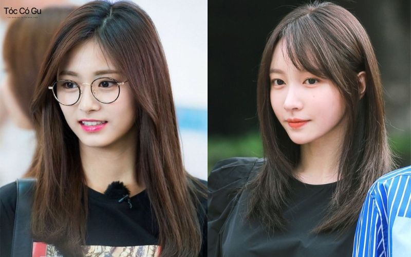 Tóc uốn mái xéo là gợi ý cho trán dô cắt tóc như thế nào