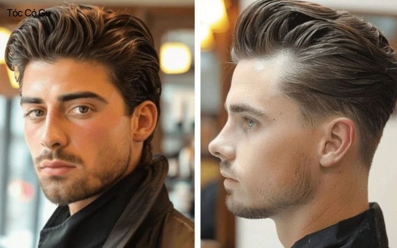Side Part Pompadour – gọn gàng, lịch lãm cho nam mặt kim cương