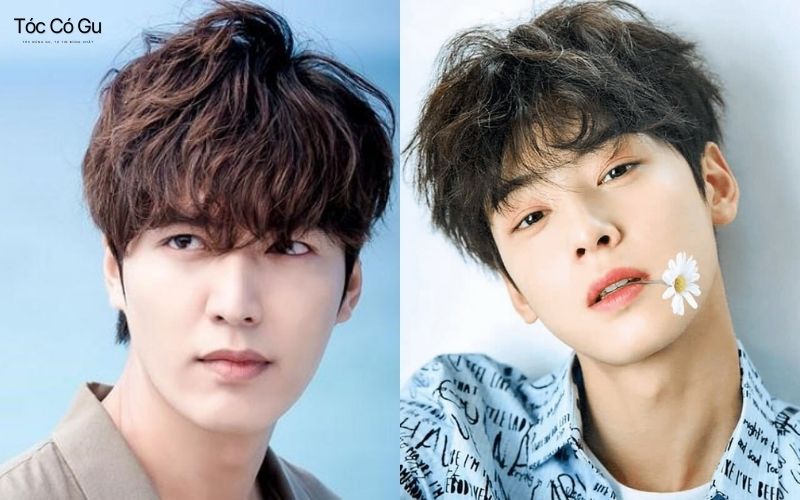 Layer uốn xoăn nhẹ – tóc nam bồng bềnh cho mặt kim cương