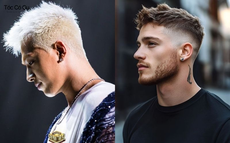 Mẫu tóc High Fade With Faux Hawk