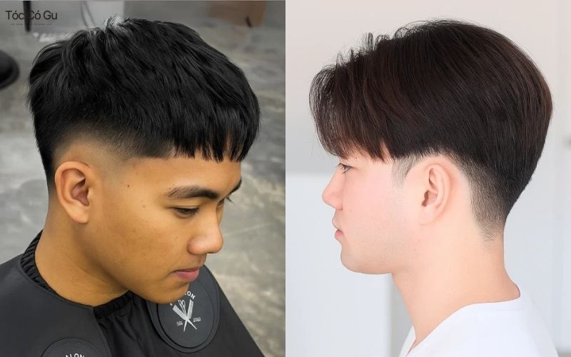 Low Fade Two Block mang hơi hướng Hàn Quốc