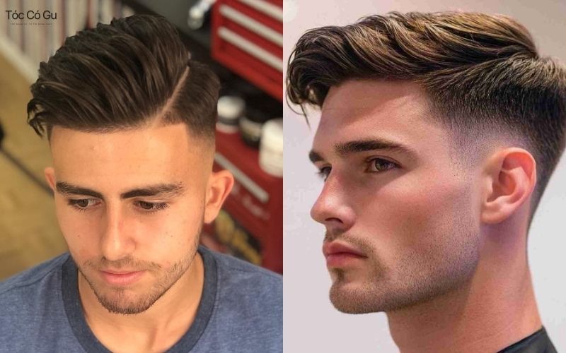 Low Fade Side Part lịch lãm cho nam