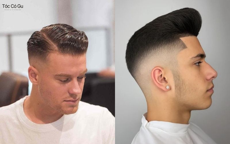 Low Fade Pompadour phong cách cổ điển