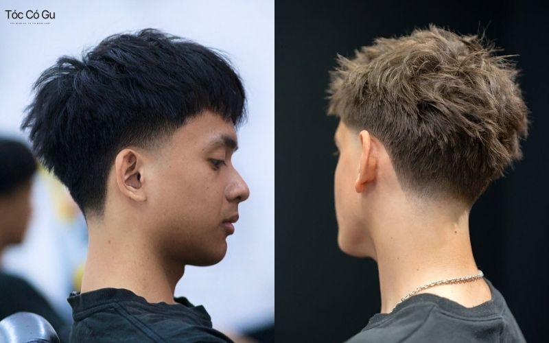 Low Fade nam kết hợp Fringe trẻ trung