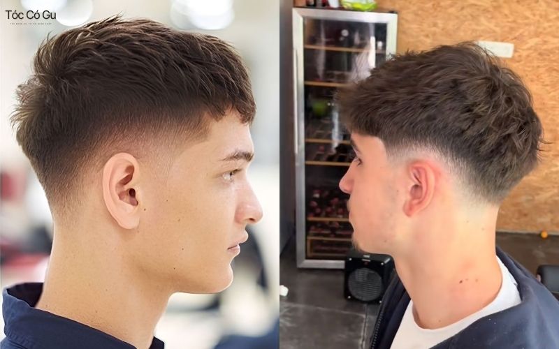 Tóc nam Low Fade Crop đơn giản
