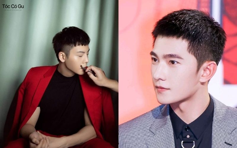 Kiểu tóc Mid Fade kết hợp Crop gọn gàng