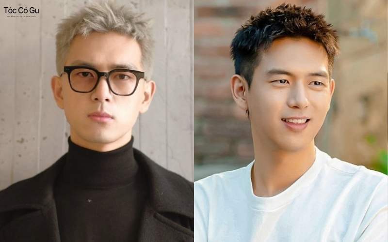 Kiểu tóc short quiff ngắn gọn gàng cho khuôn mặt tròn