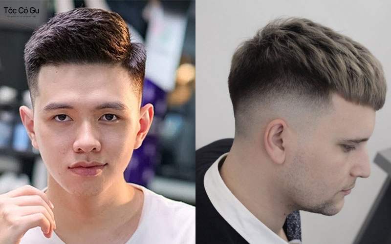 Tóc modern quiff fade thấp cho anh chàng công sở