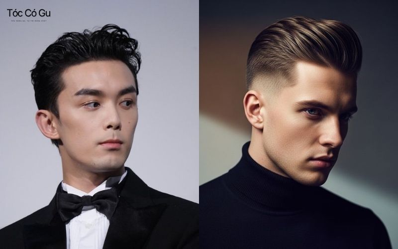 Kiểu tóc Skin Fade kết hợp Pompadour