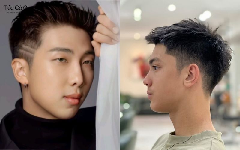 Mẫu tóc skin Fade kết hợp Quiff