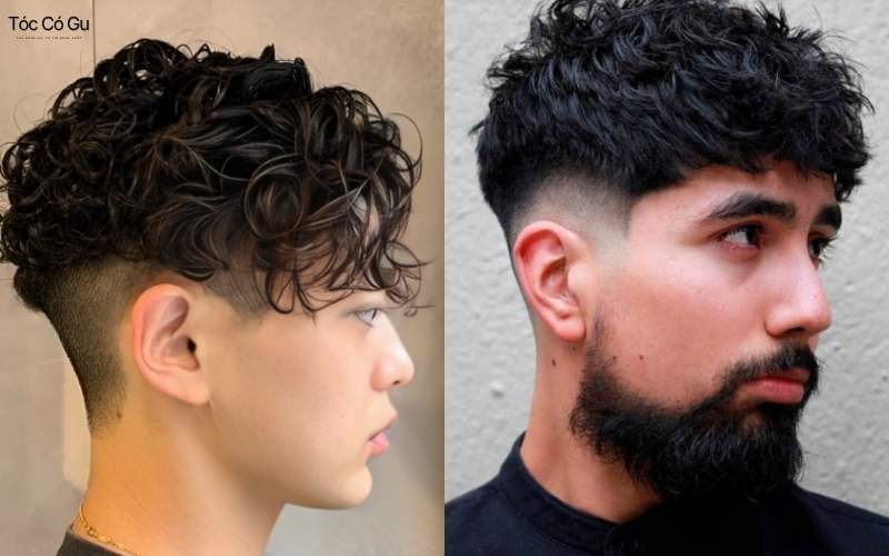 Tóc sport quiff dáng uốn xoăn bồng bềnh