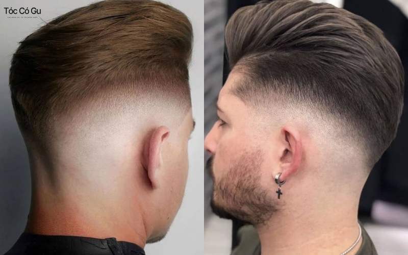 Tóc pompadour sport quiff phù hợp cho mặt tròn và mặt vuông