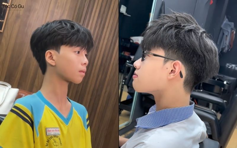 Textured Crop​ Two Block kiểu Hàn, phù hợp với học sinh