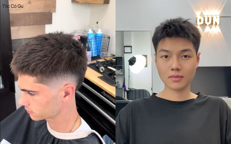 Tóc Textured Crop​ Crew Cut tạo sự gọn gàng, mát mẻ hợp mùa hè