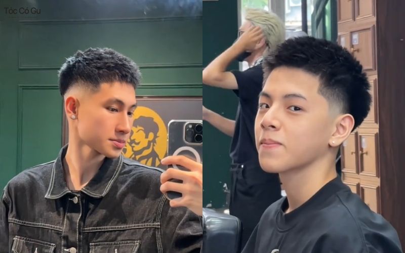 Kiểu tóc textured crop ngắn​