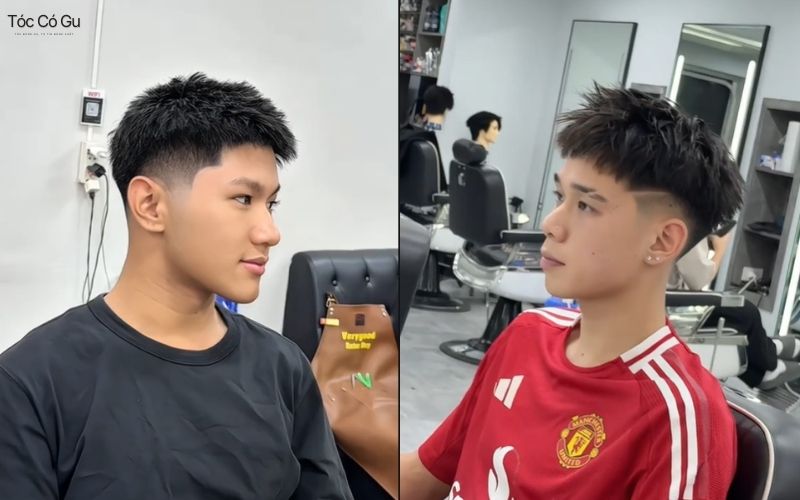 Kiểu Textured Crop​ kết hợp Fade hiện đại