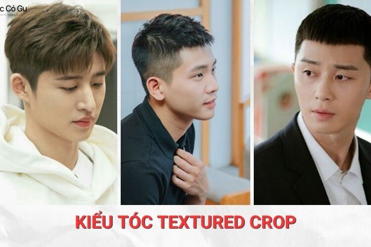 kiểu tóc textured crop