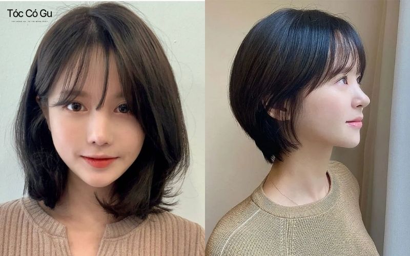 Tóc bob tỉa layer giúp khuôn mặt kim cương trông hài hòa
