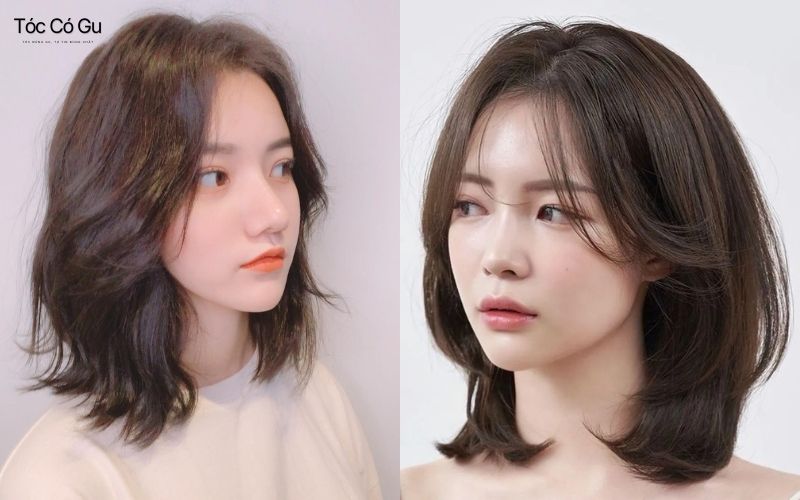 Tóc lob uốn sóng giúp gương mặt trở nên thanh thoát
