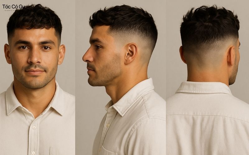 Tóc fade là gì? 6 kiểu tóc fade nam đẹp và cách cắt chuẩn mid fade được cắt đến giữa đầu
