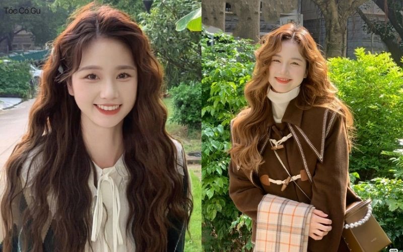 Tóc xoăn hippie mái bay dịu dàng