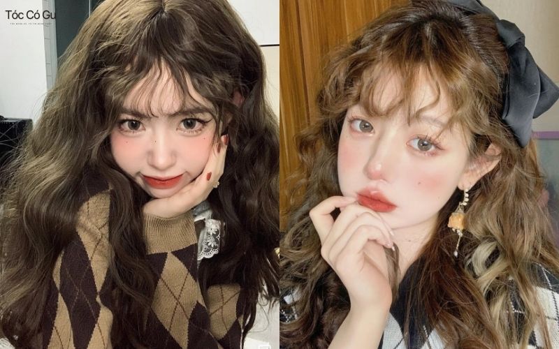 Tóc hippie mái thưa Hàn Quốc hot trend