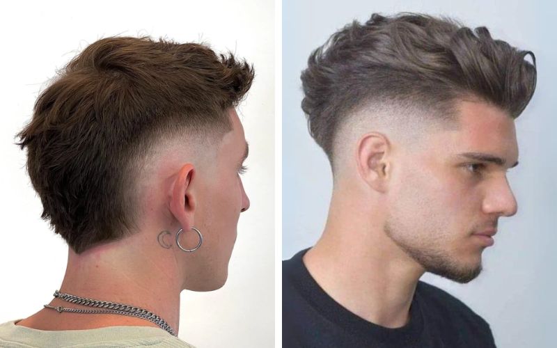Burst Fade là gì? 10+ kiểu tóc Burst Fade cực chất cho nam 2026 Trong khi Burst Fade cạo mờ hình bán nguyệt quanh tai và giữ lại phần tóc đuôi gáy, thì Drop Fade lại vuốt cong thấp dần và cạo sạch toàn bộ phần tóc phía sau.