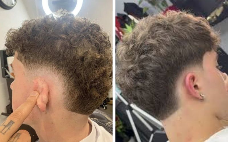 Burst Fade là gì? 10+ kiểu tóc Burst Fade cực chất cho nam 2026 Burst Fade Curly Hair