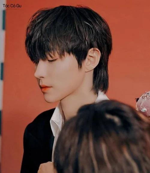 Kiểu tóc nam Mullet cho nam mặt dài trán cao